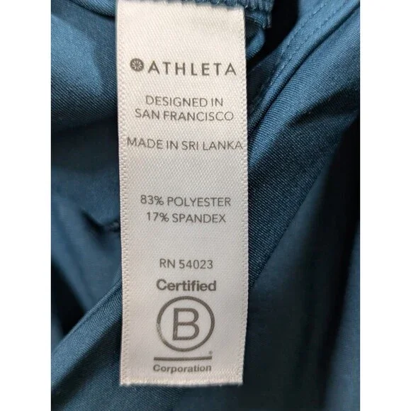 Athleta Accelerate Crop Leggings Womens XXS Teal Athletic Running Pocket - Picture 6 of 11